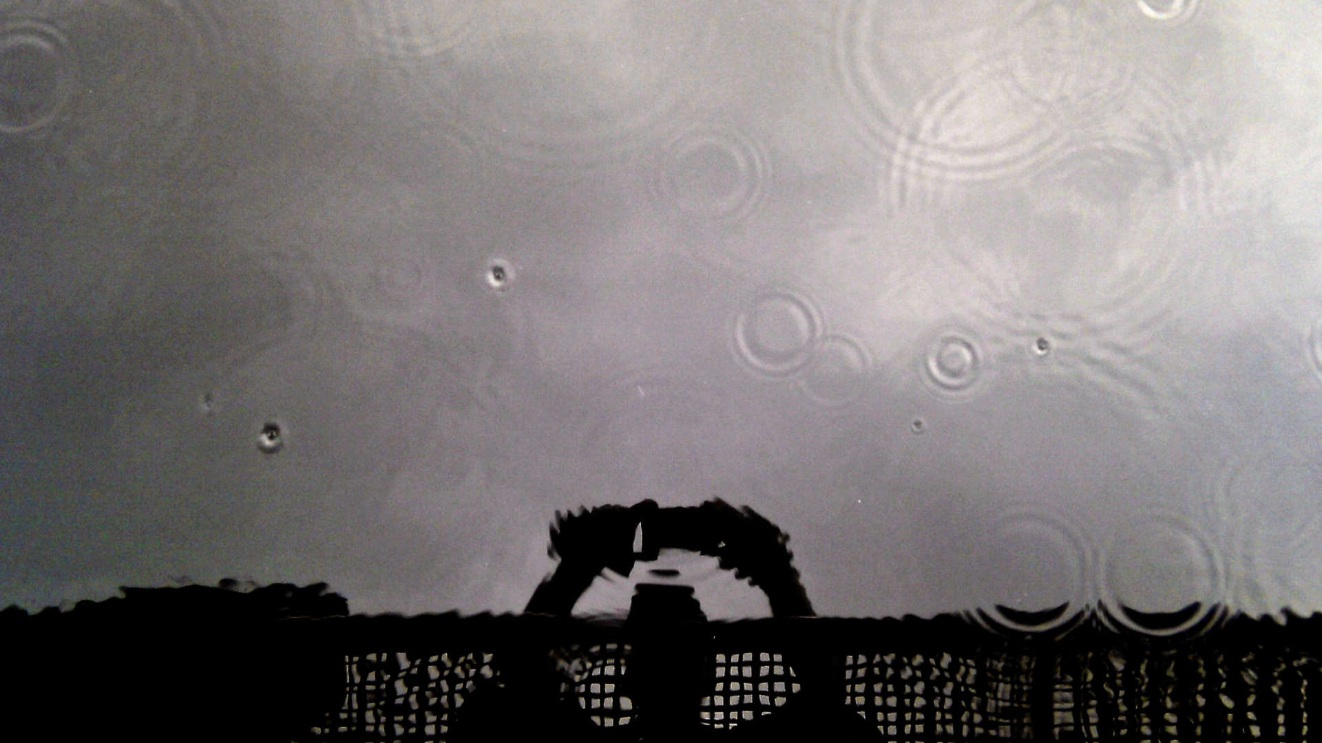 regendruppels reflectie zelfportret