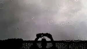 regendruppels reflectie zelfportret