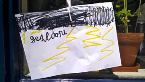 bloemenwinkel gesloten