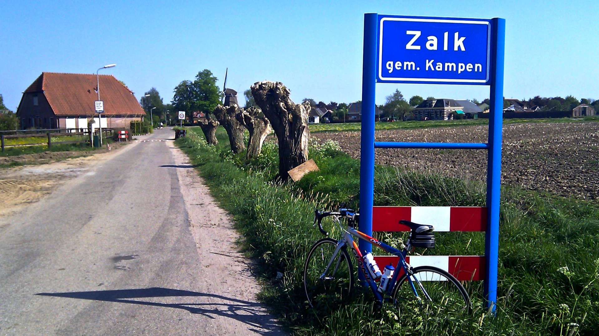 uut zalk plaatsnaambord racefiets