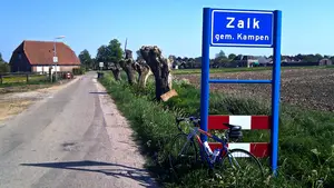 uut zalk plaatsnaambord racefiets