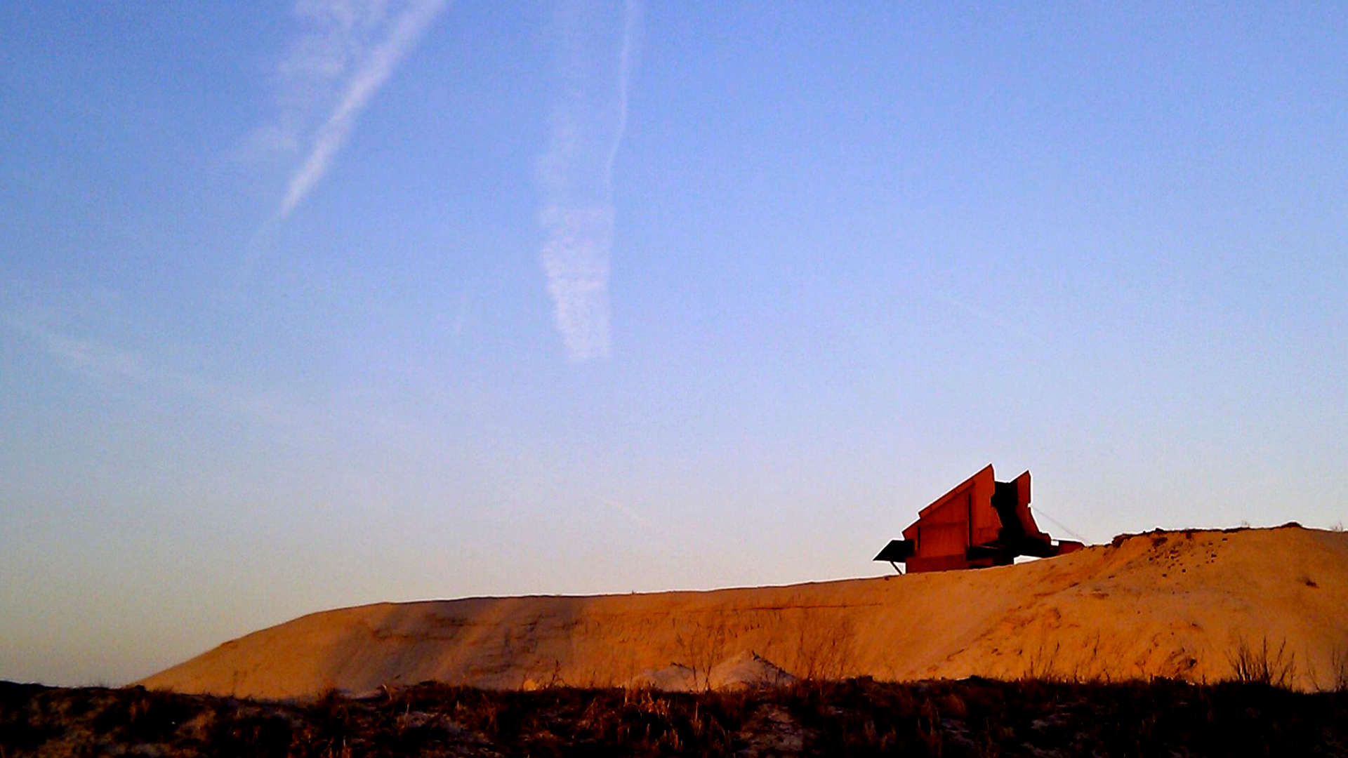 raadplaat zandwinput zandhoop