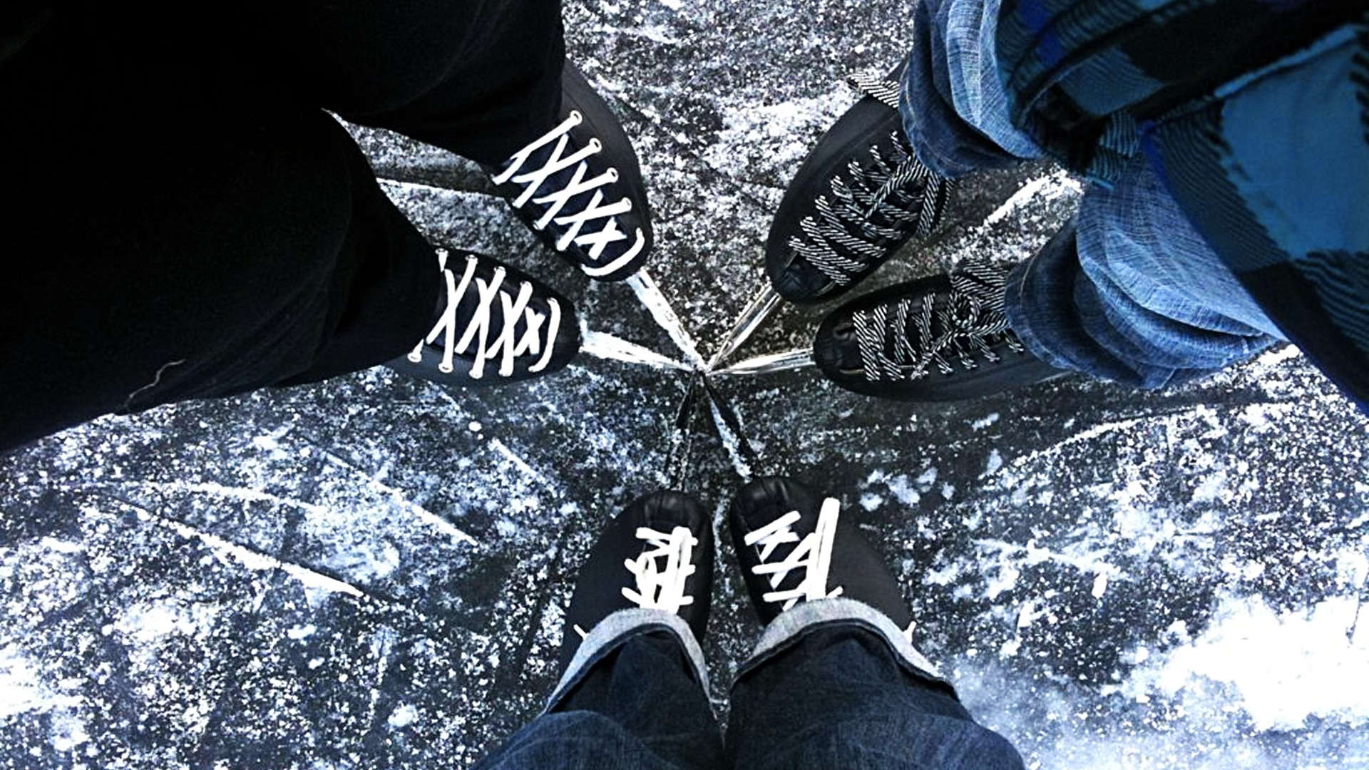 kerstster schaatsen ijs winter