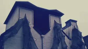 gevangen in een visnet