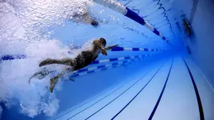 reclame voor de zwemsport