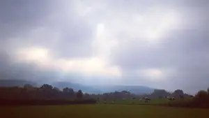 Zonnestralen weiland beutenaken zuid-limburg
