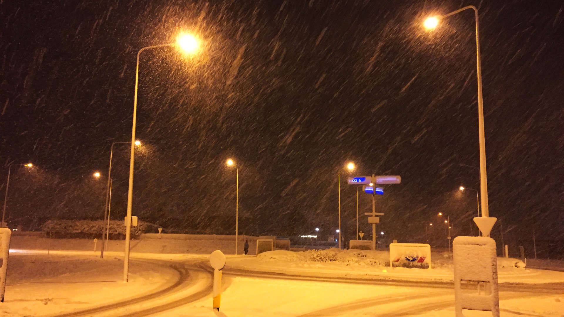 rotonde winter sneeuw