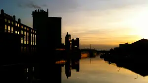 meppelerdiep zonsondergang urban sunset