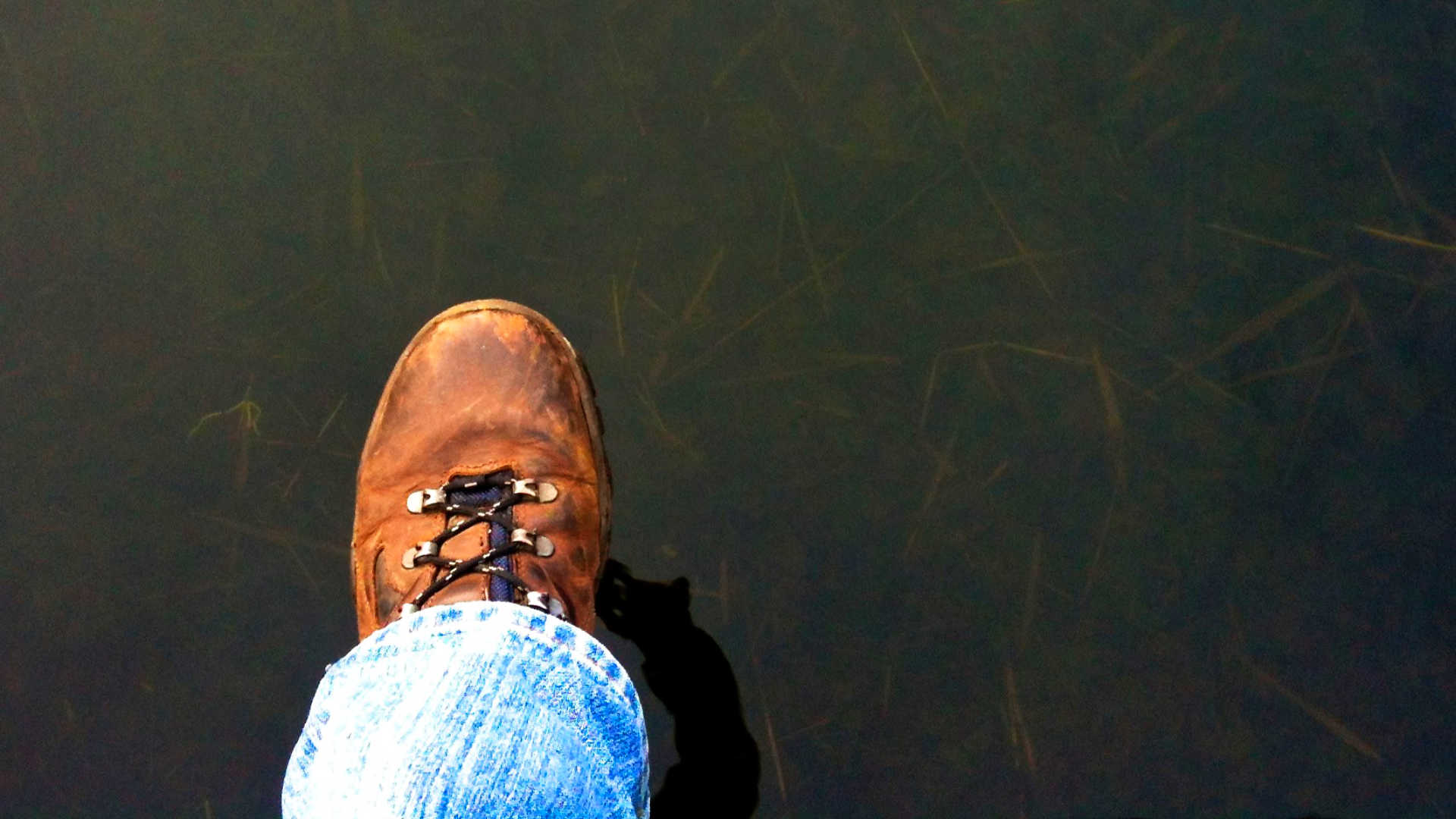 een goed begin voet boven water